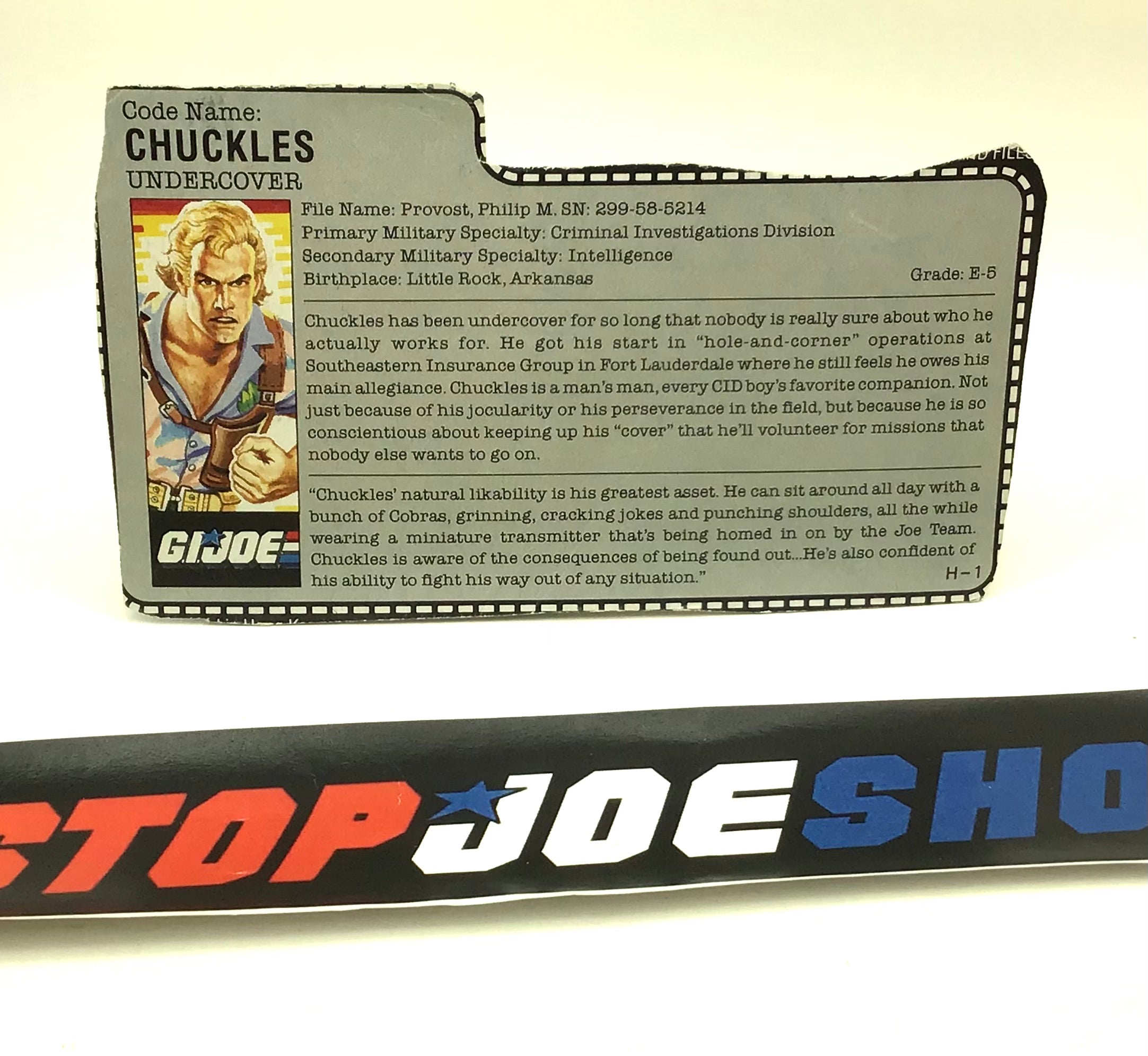 1987 VINTAGE ARAH CHUCKLES V1 FILE CARD (c) – THE G.I. JOE SHOP ...
