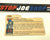 1982 1983 VINTAGE ARAH COBRA THE ENEMY V1.5 FILE CARD (g)