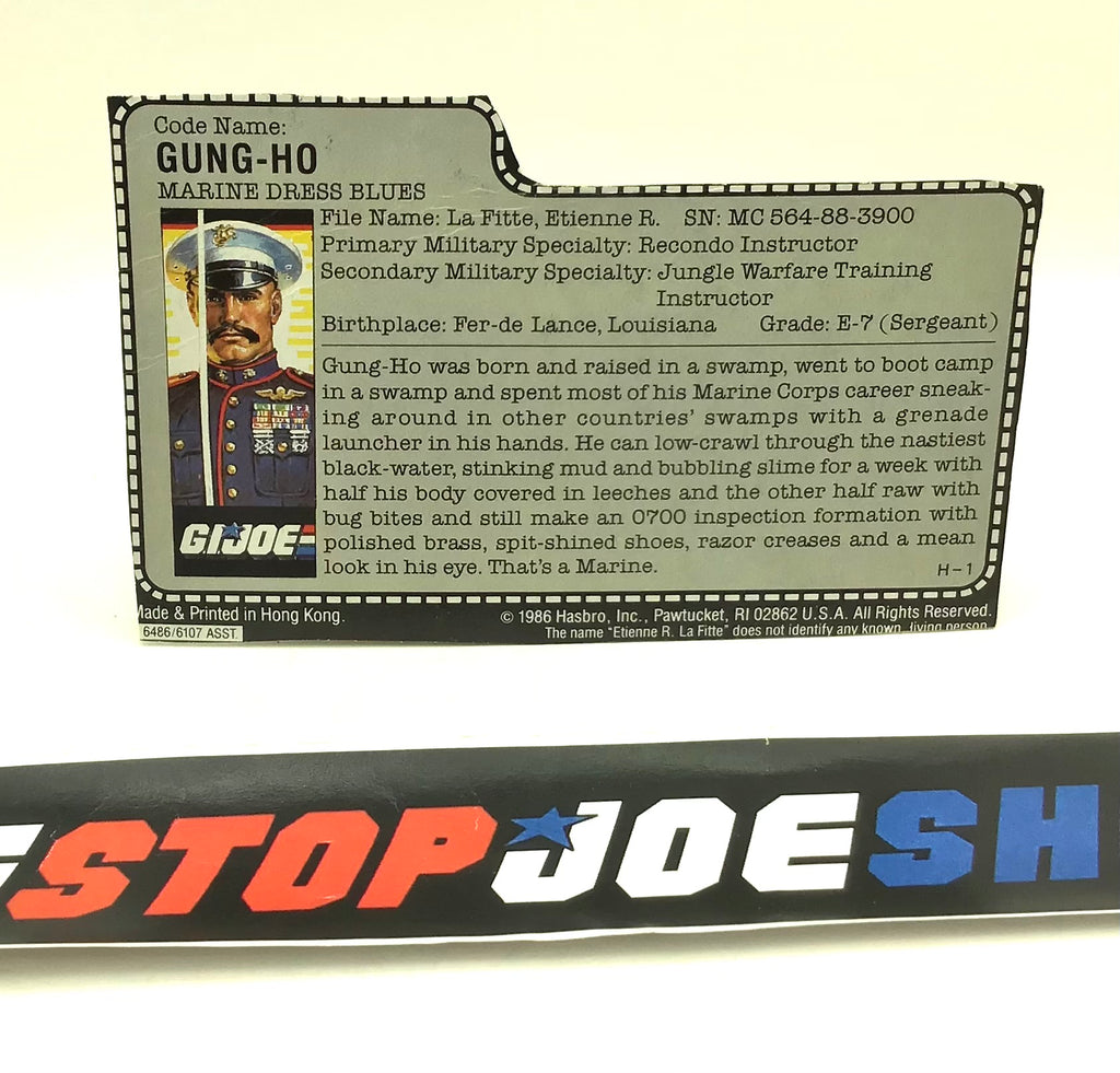 1987 VINTAGE ARAH GUNG HO V2 FILE CARD (b)