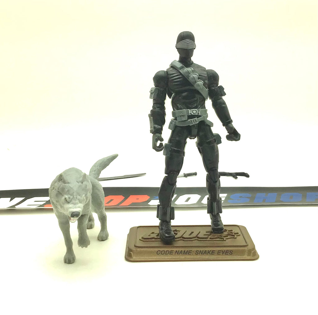 2009 25TH ANNIVERSARY G.I. JOE SNAKE EYES W/ TIMBER V41 HALL OF HEROES INTERNET EXCLUSIVE LOOSE 100% COMPLETE + F/C
