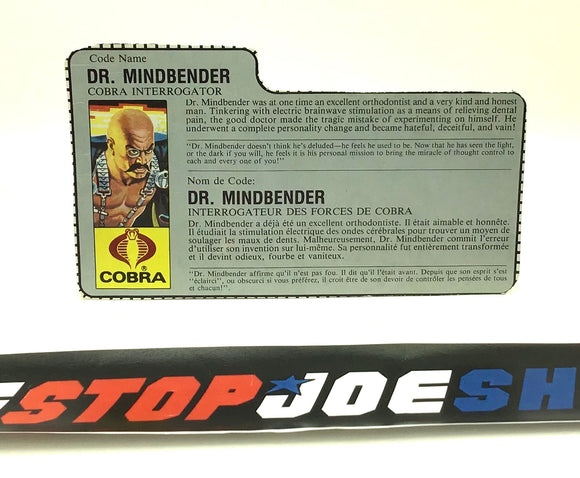 1986 VINTAGE ARAH DR. MINDBENDER V1 FRENCH CANADIAN FILE CARD (b)