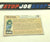 1983 VINTAGE ARAH G.I. JOE TRIPWIRE V1 UNCUT RED BACK FILE CARD