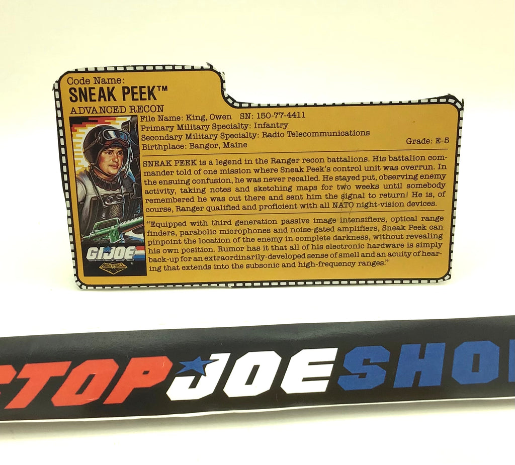 1988 VINTAGE ARAH SNEAK PEEK V2 FILE CARD