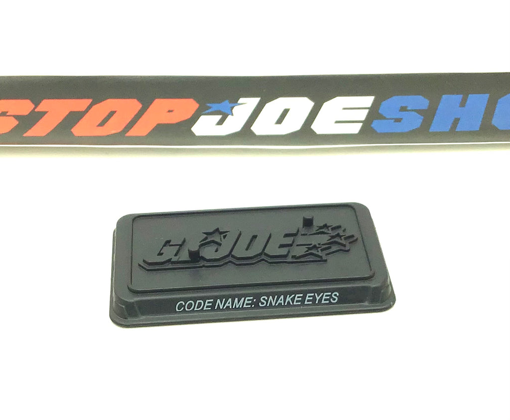 2008-09 25TH ANNIVERSARY SNAKE EYES TWO PEG FIGURE STAND ACCESSORY