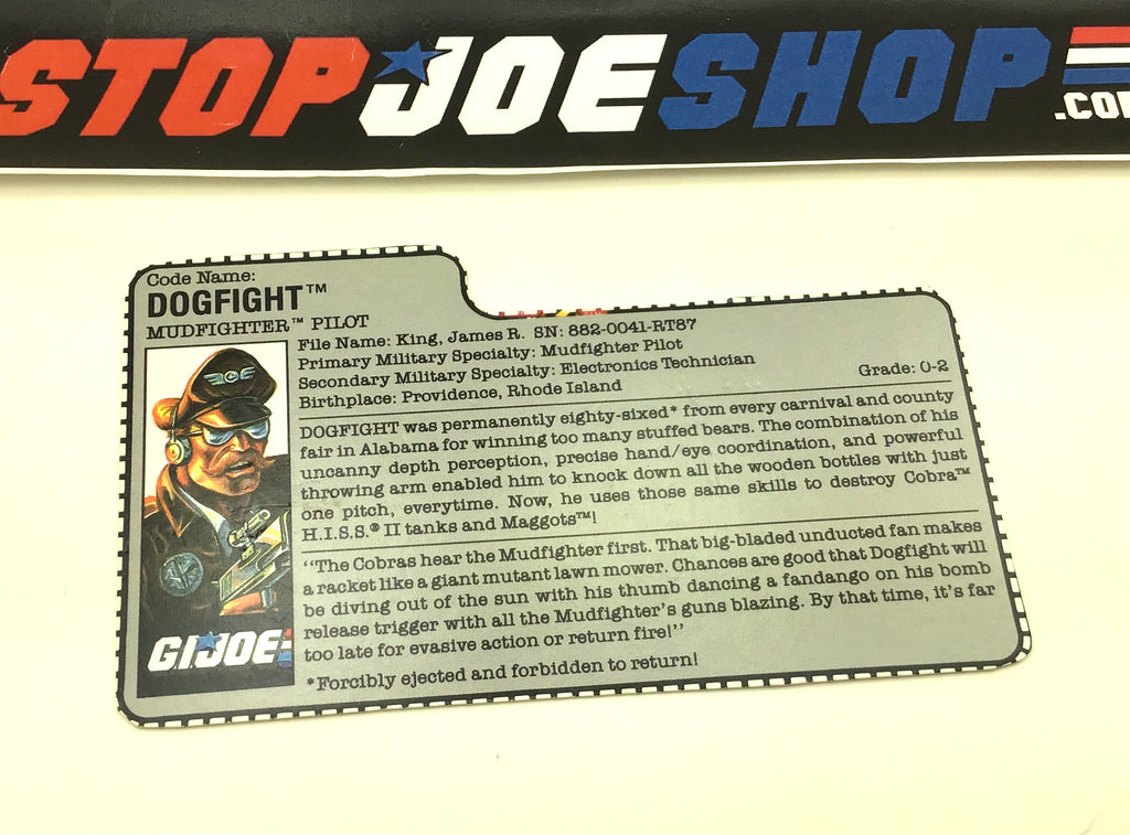 1989 VINTAGE ARAH DOGFIGHT V1 FILE CARD (b)