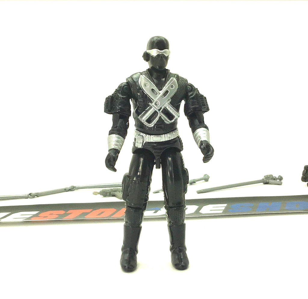 1989 VINTAGE ARAH G.I. JOE SNAKE EYES V3 COMMANDO LOOSE 100% COMPLETE