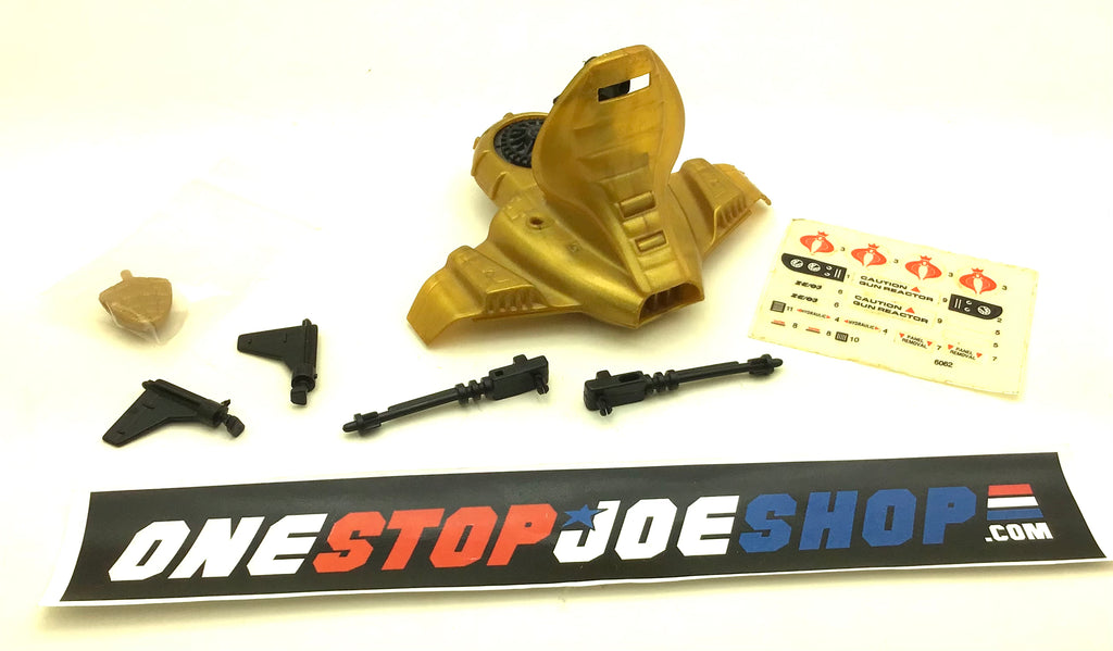 1986 VINTAGE ARAH SERPENTOR’S AIR CHARIOT VEHICLE LOOSE 100% COMPLETE STICKERS NEVER APPIED