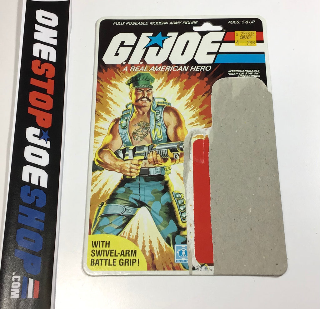 1983 VINTAGE ARAH G.I. JOE GUNG HO V1 FULL FILE CARD