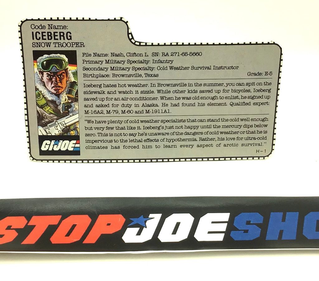 1986 VINTAGE ARAH ICEBERG V1 BODY TRANSFER OFFER FILE CARD (a)