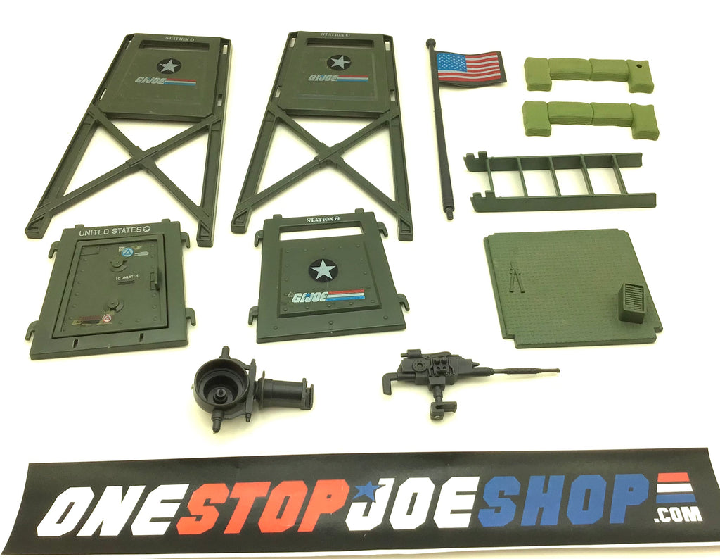 1984 VINTAGE ARAH G.I. JOE WATCH TOWER LOOSE 100% COMPLETE (b)