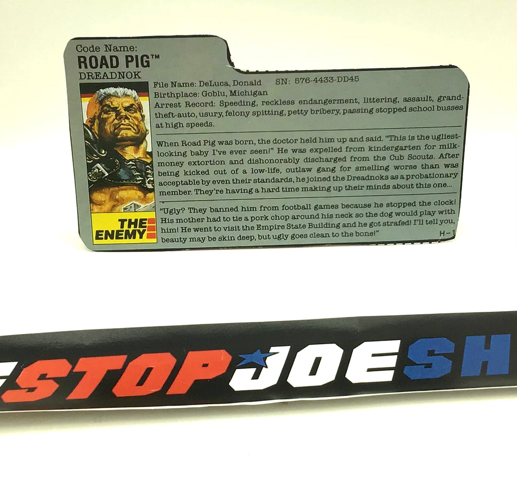 1988 VINTAGE ARAH ROAD PIG V1 FILE CARD (b)