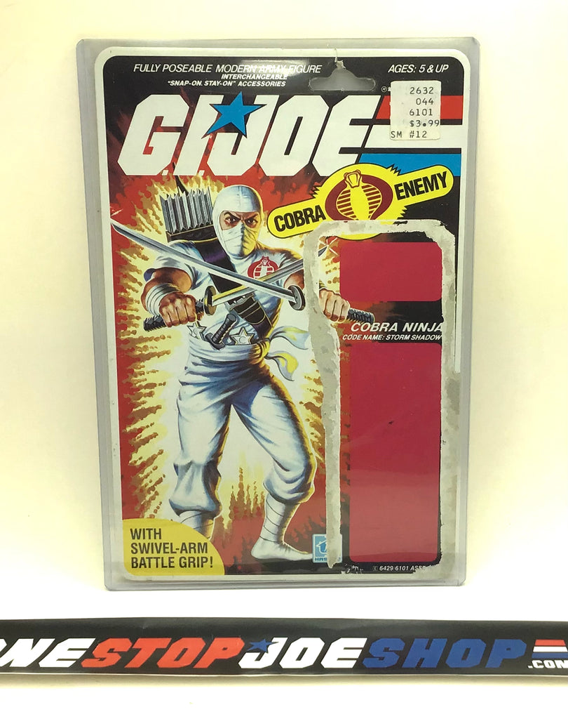 1984 VINTAGE ARAH STORM SHADOW V1 FULL FILE CARD PEACH (a)