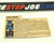 1982 1983 VINTAGE ARAH COBRA OFFICER V1.5 FILE CARD (k)